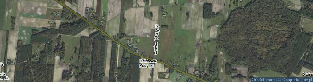 Zdjęcie satelitarne Ostrówek Podyski ul.